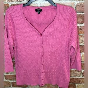 Talbots Pima cotton cardigan sweater